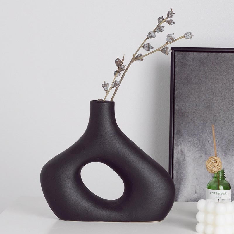 Vase Céramique Noir